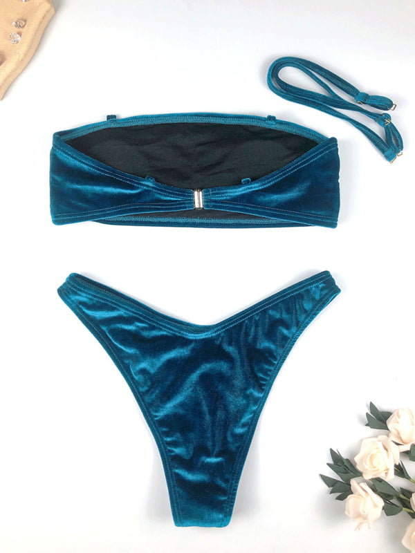 Valenzora | Velvet High Waist Bikini