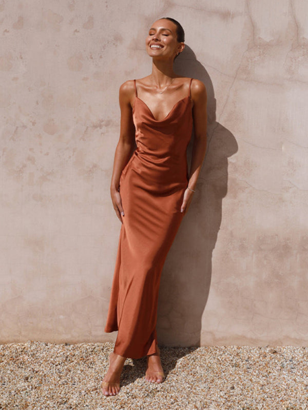 Valenzora | Women's suspenders, deep V-neck slim fashion dress