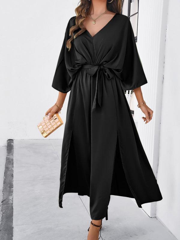 Valenzora | Women's Elegant V-Neck Loose Dress