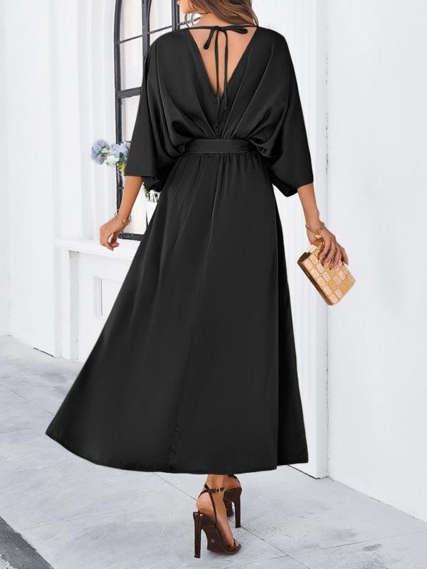 Valenzora | Women's Elegant V-Neck Loose Dress