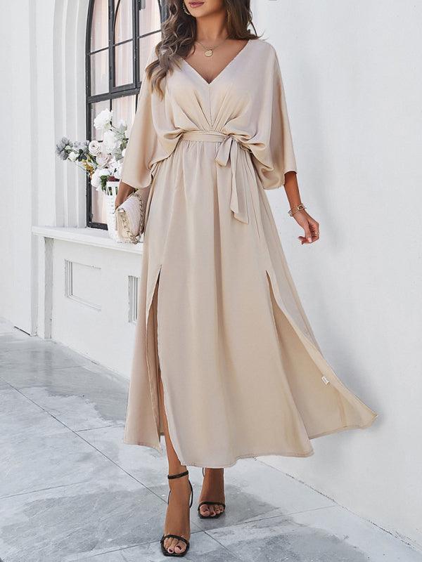 Valenzora | Women's Elegant V-Neck Loose Dress