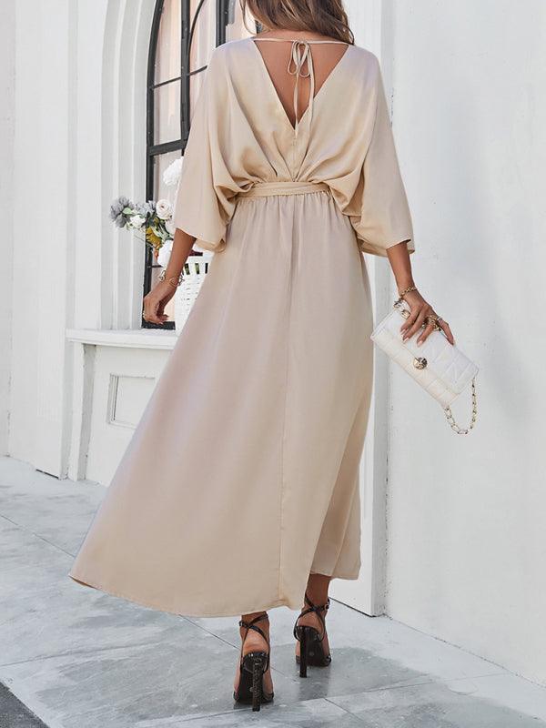 Valenzora | Women's Elegant V-Neck Loose Dress