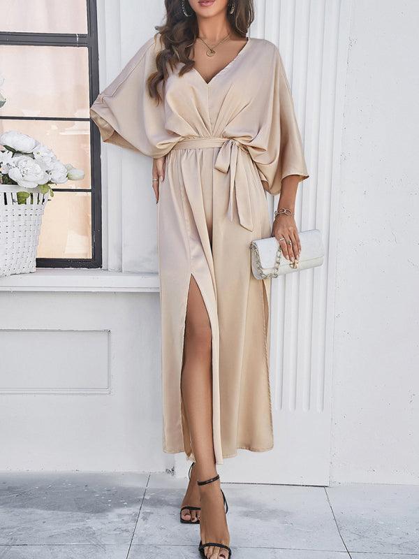 Valenzora | Women's Elegant V-Neck Loose Dress
