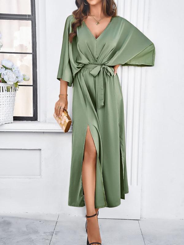 Valenzora | Women's Elegant V-Neck Loose Dress