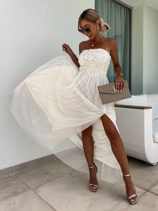 Valenzora | New fashionable slit party casual holiday dress