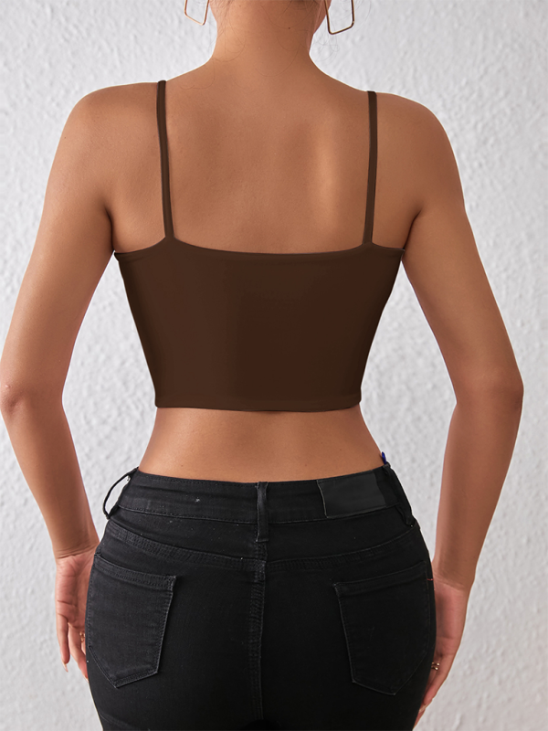 Valenzora | Spring and summer sexy midriff-baring spaghetti top