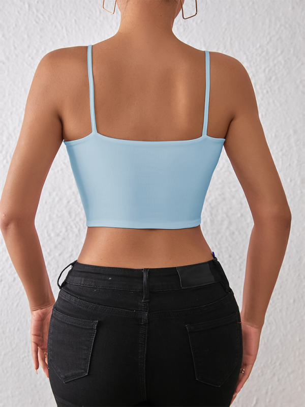 Valenzora | Spring and summer sexy midriff-baring spaghetti top