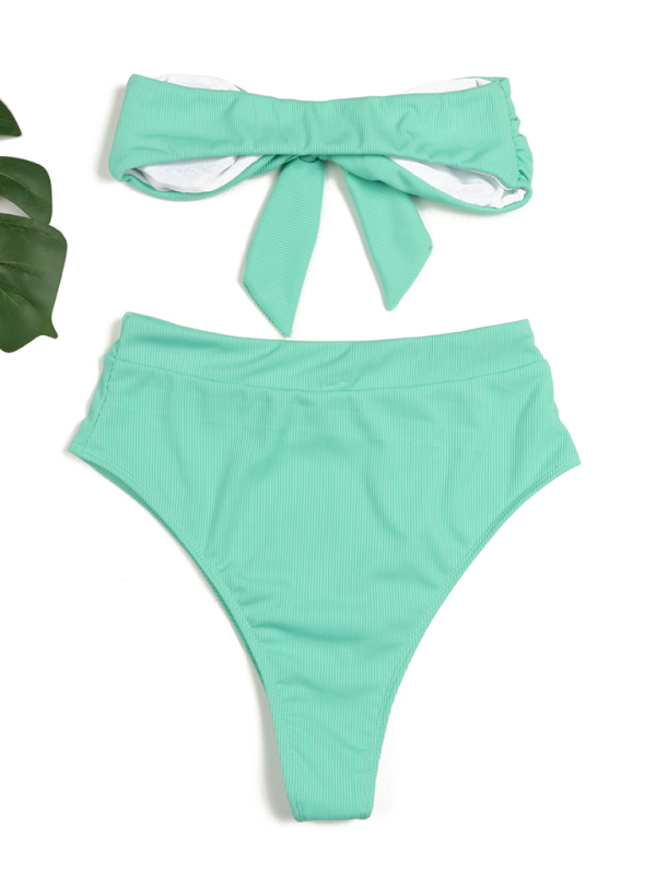 Valenzora | Damen High-Waist Bikini Tube Top Badeanzug