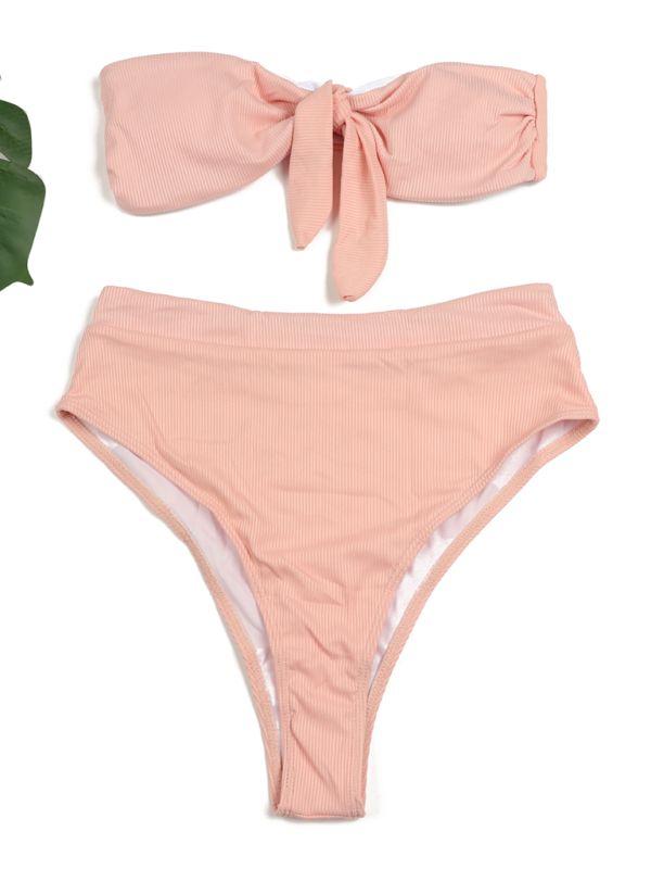 Valenzora | Damen High-Waist Bikini Tube Top Badeanzug