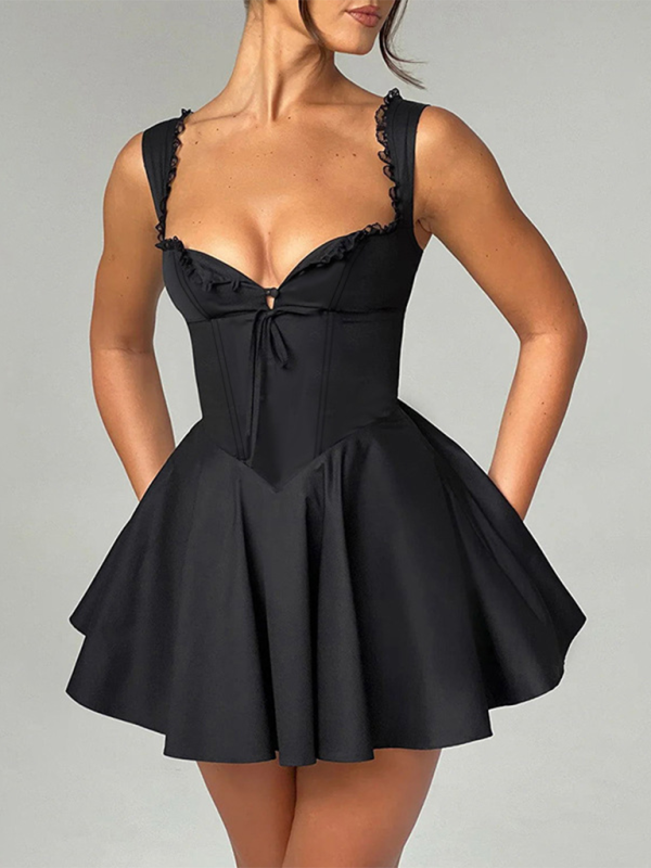 Valenzora | New Backless Sling Lace Dress