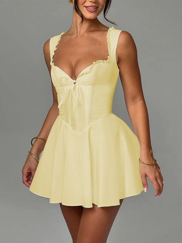 Valenzora | New Backless Sling Lace Dress