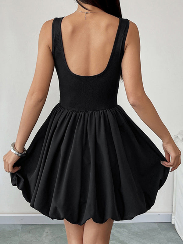 Valenzora | New Sleeveless Floral Mini Dress Vest Dress