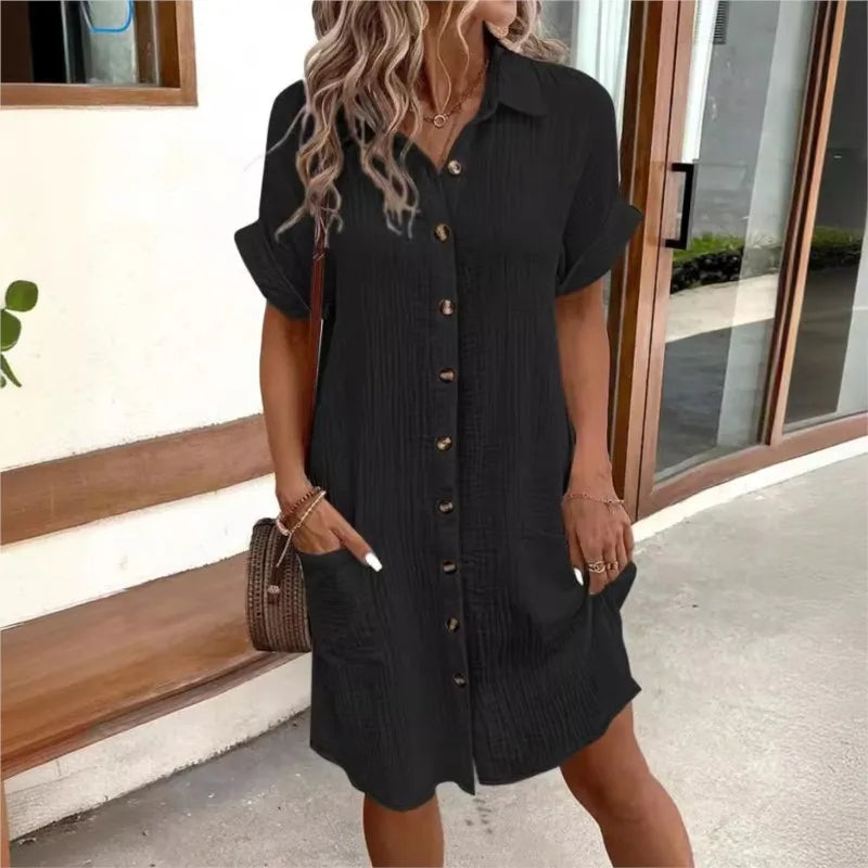 Summer dress with collar