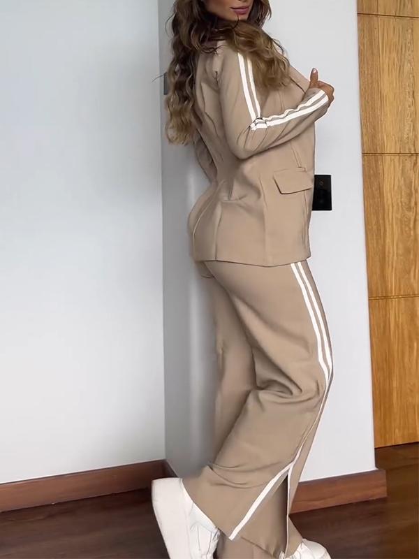 Valenzora | Chic striped blazer set for women