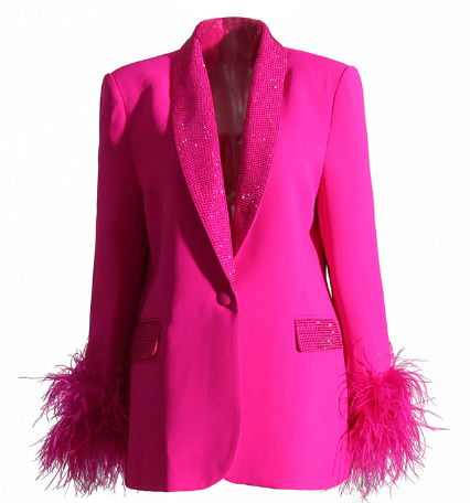 Valenzora | Feather Blazer for Women