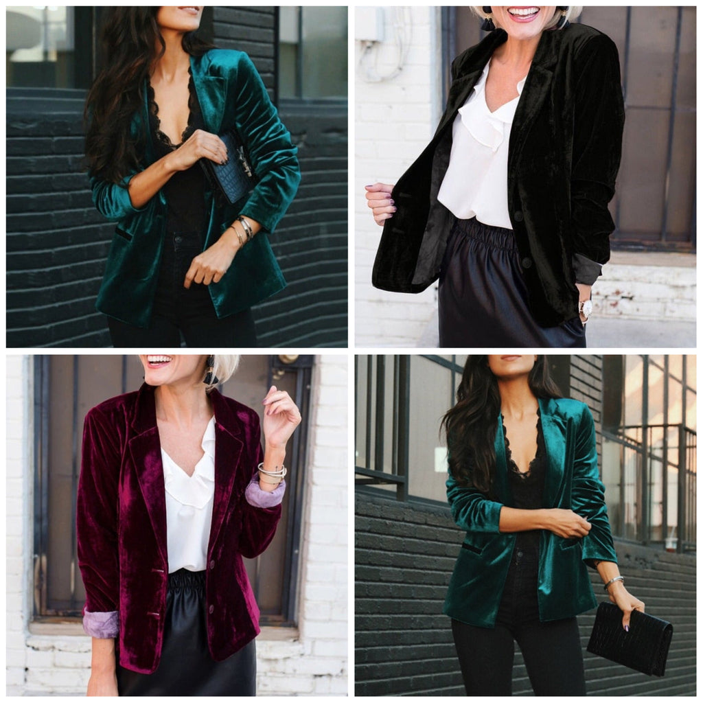 Valenzora | Eleganter Samtblazer