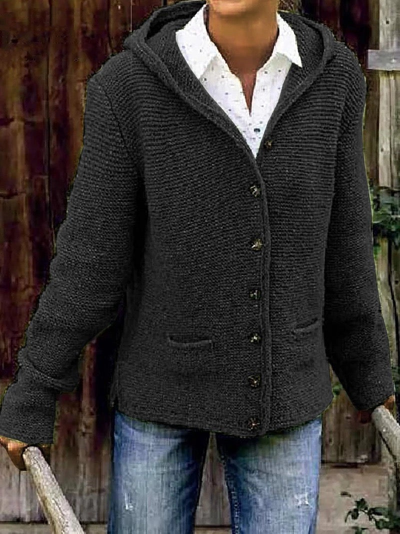 Valenzora | Strickjacke mit Kapuze