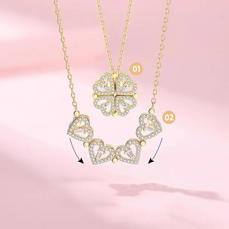 Valenzora | Clover Heart Necklace