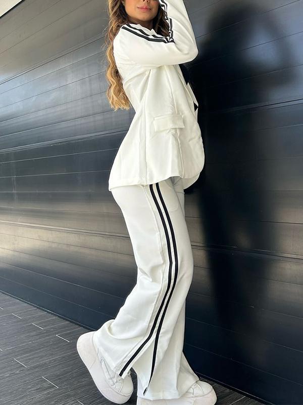 Valenzora | Chic striped blazer set for women