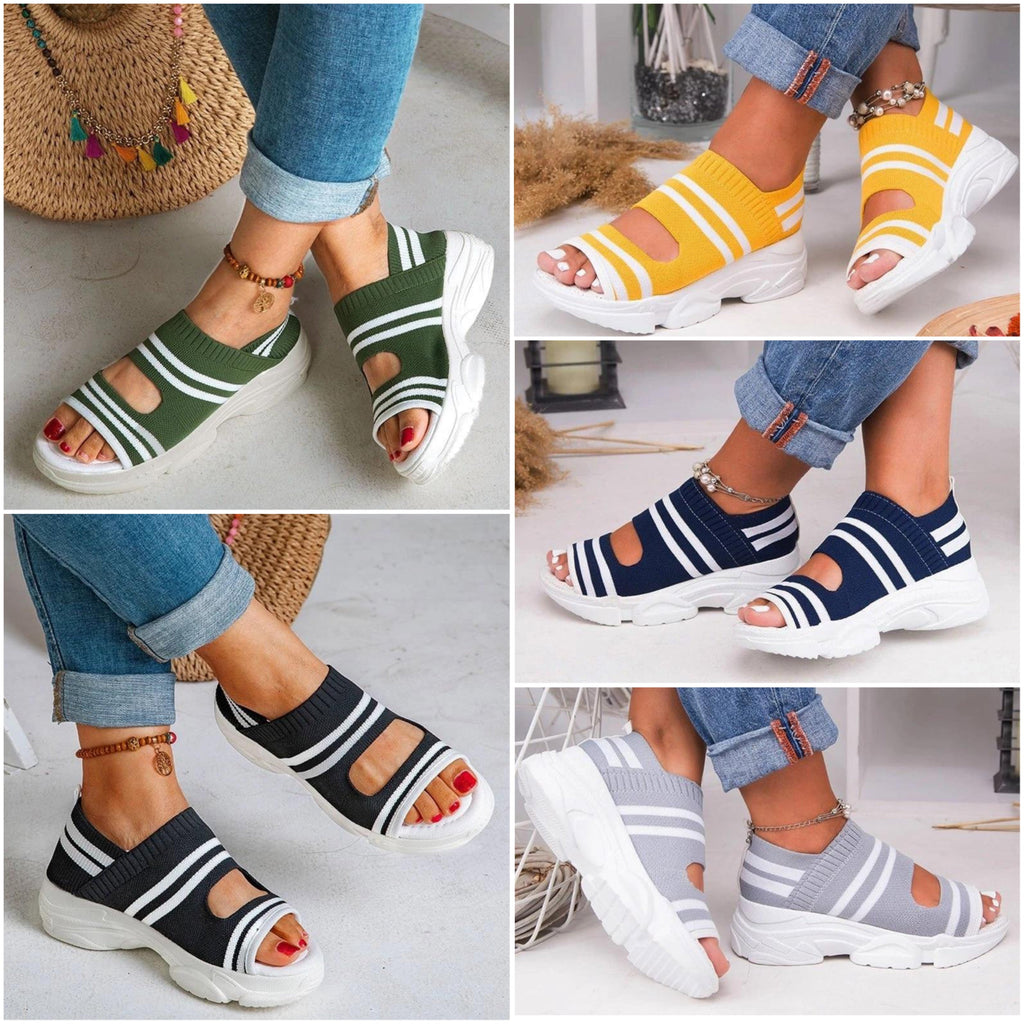 Valenzora | Canvas platform sandals