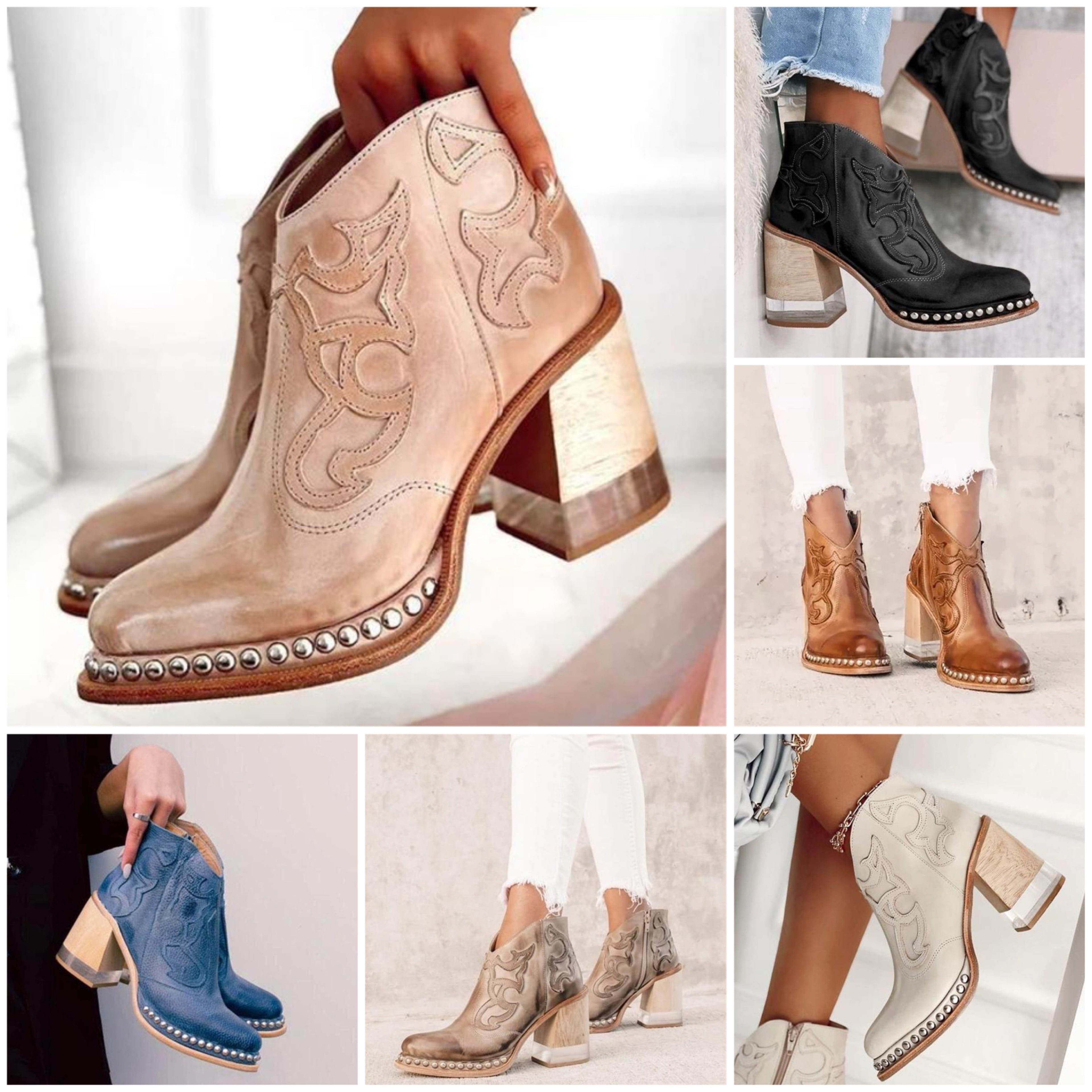 Valenzora | Casual cowboy ankle boots