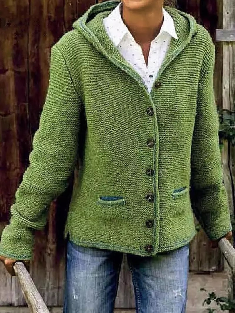 Valenzora | Strickjacke mit Kapuze