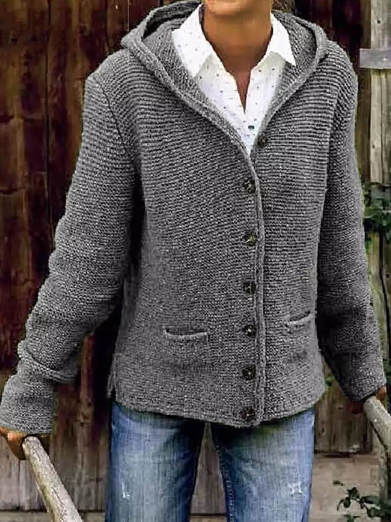 Valenzora | Strickjacke mit Kapuze
