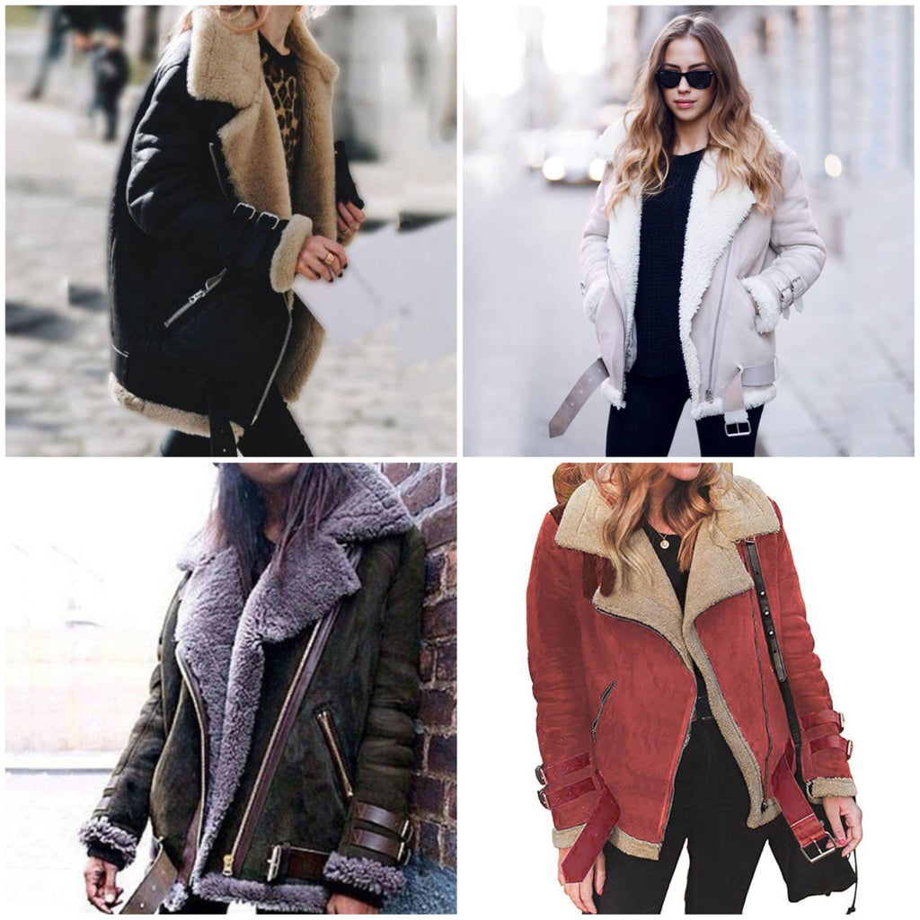 Valenzora | Übergroße Shearling-Jacke