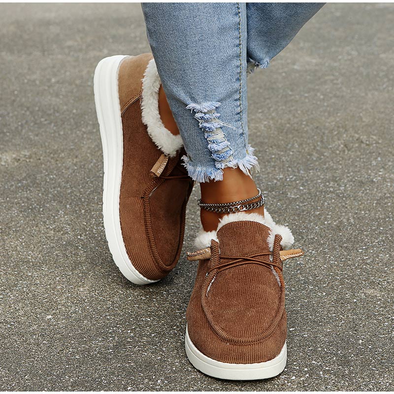 Valenzora - Elegant winter sneakers with fur lining