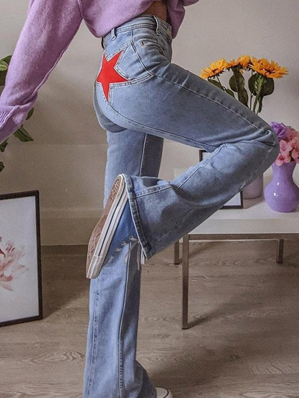 Valenzora | Jeans With Back Star Patch