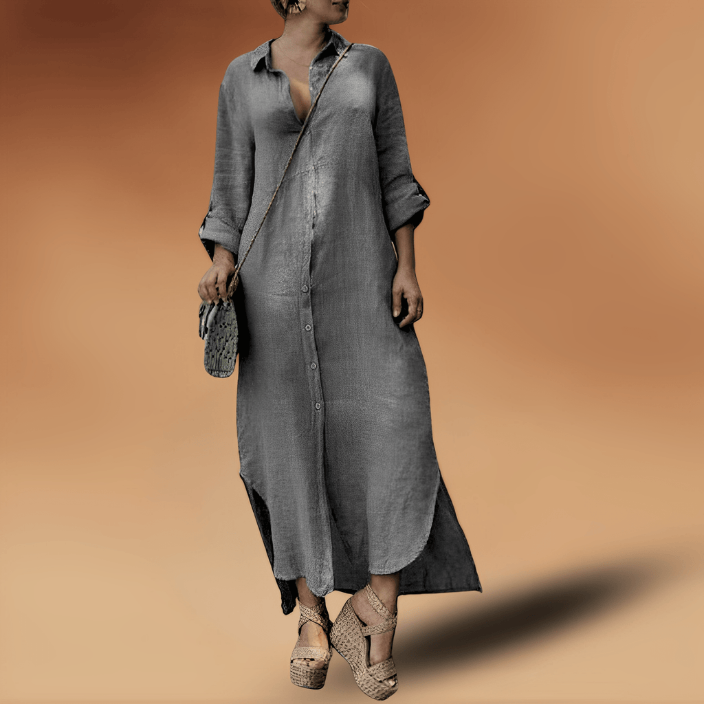 Valenzora | Elegantes Leinenkleid