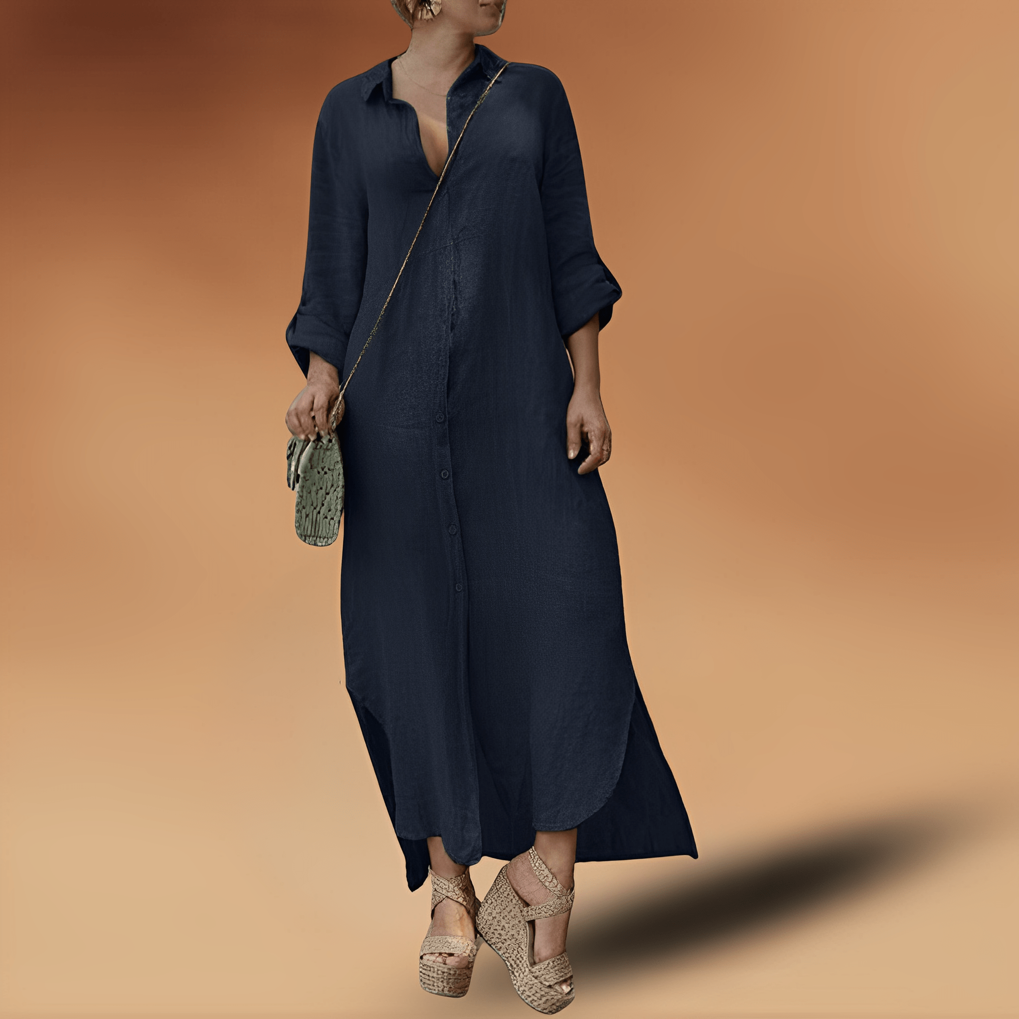 Valenzora | Elegantes Leinenkleid