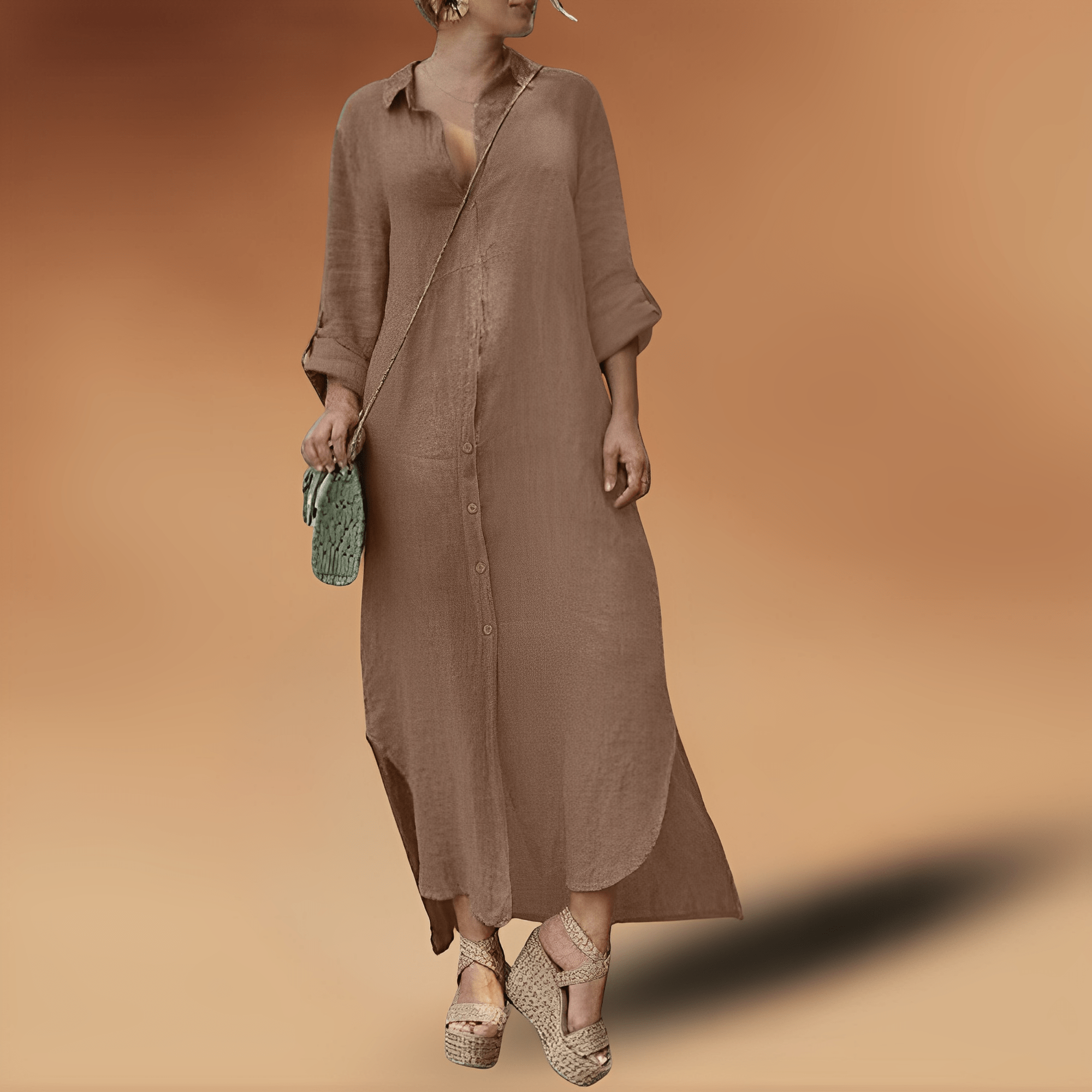 Valenzora | Elegantes Leinenkleid