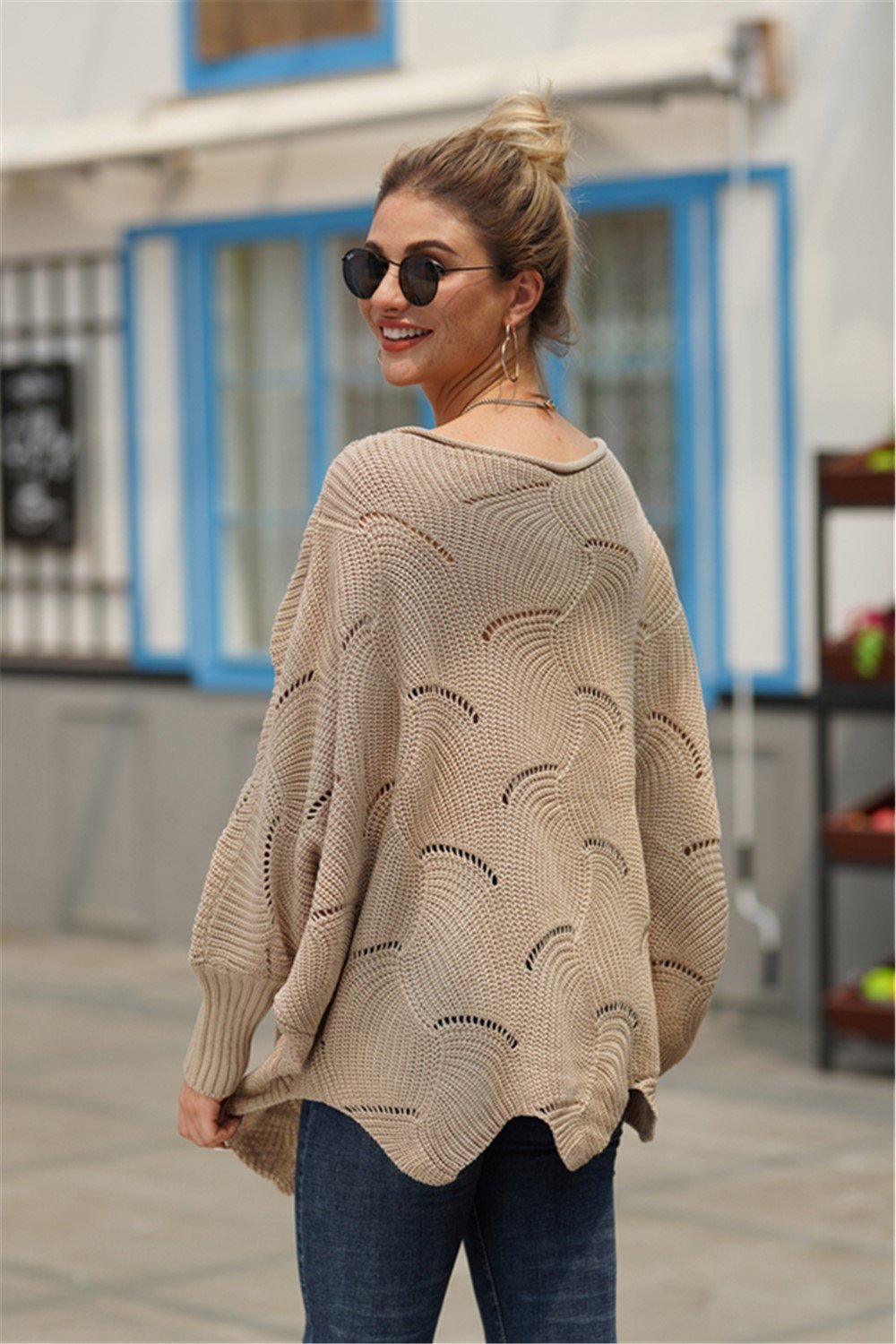 Valenzora Alles wird gut Strickpullover – Grün