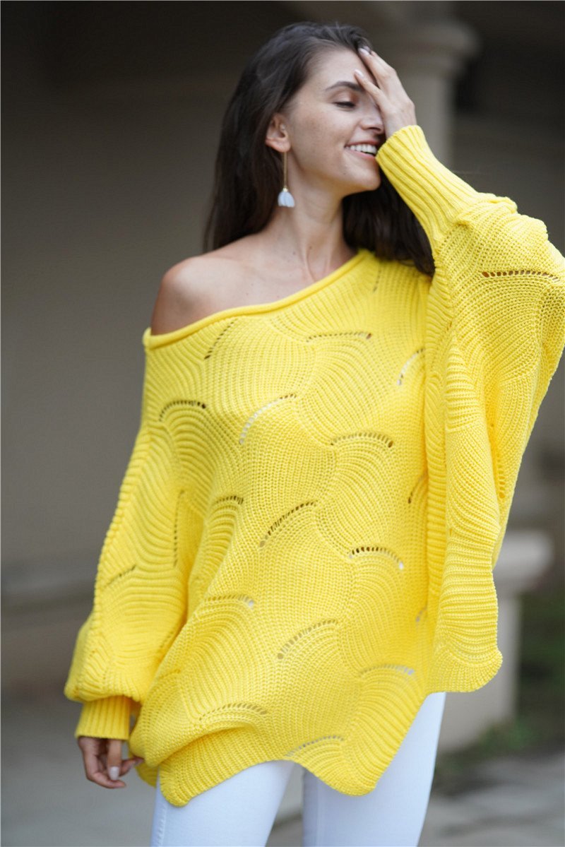 Valenzora Alles wird gut Strickpullover – Grün