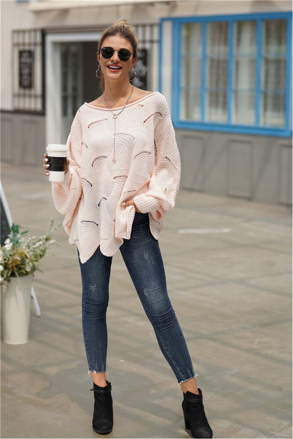 Valenzora Alles wird gut Strickpullover – Grün