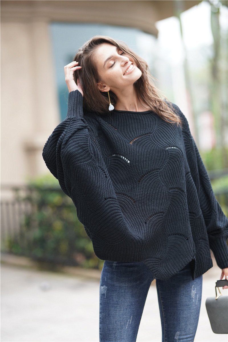 Valenzora Alles wird gut Strickpullover – Grün