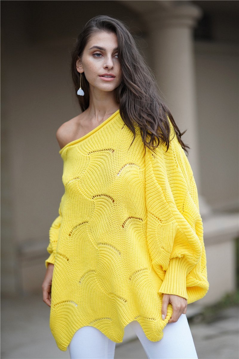 Valenzora Alles wird gut Strickpullover – Grün