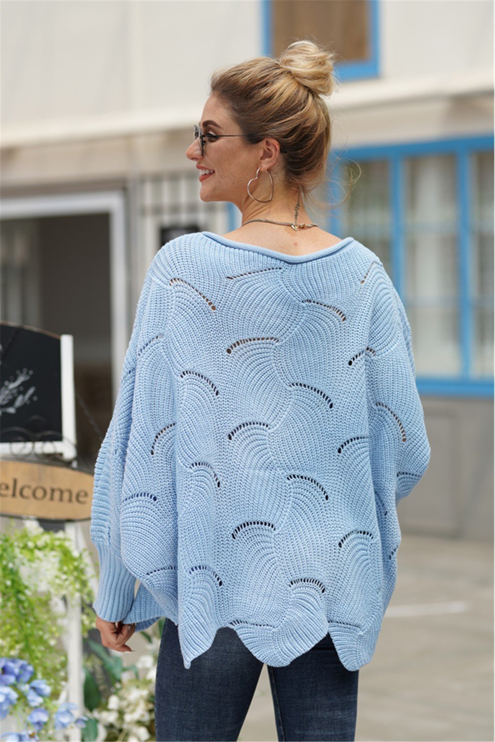 Valenzora Alles wird gut Strickpullover – Grün