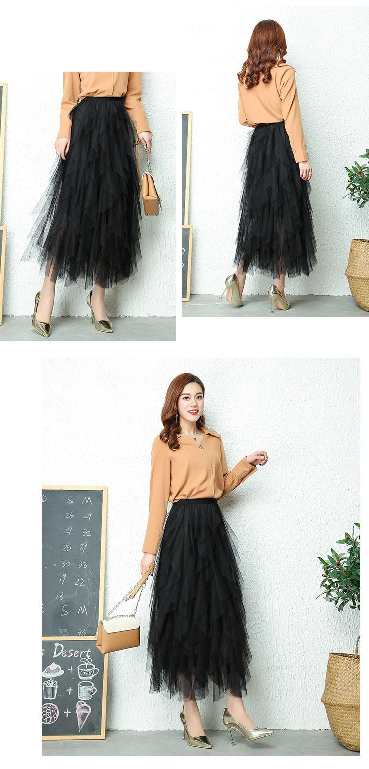 Valenzora Plissierter Rock mit hoher Taille