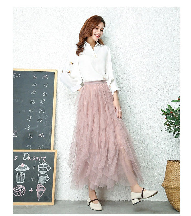 Valenzora Plissierter Rock mit hoher Taille