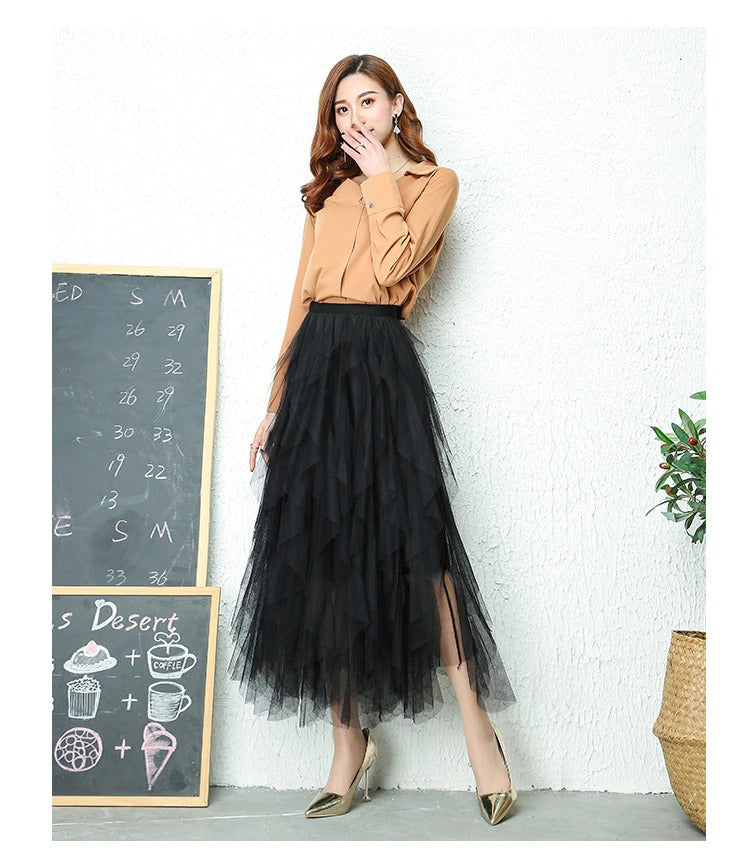 Valenzora Plissierter Rock mit hoher Taille