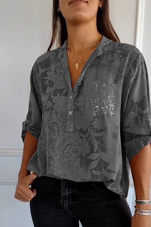Valenzora | Glamorous sequined top for festive occasions