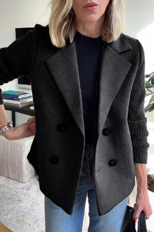 Valenzora | Elegant blazer with contrasting sleeves