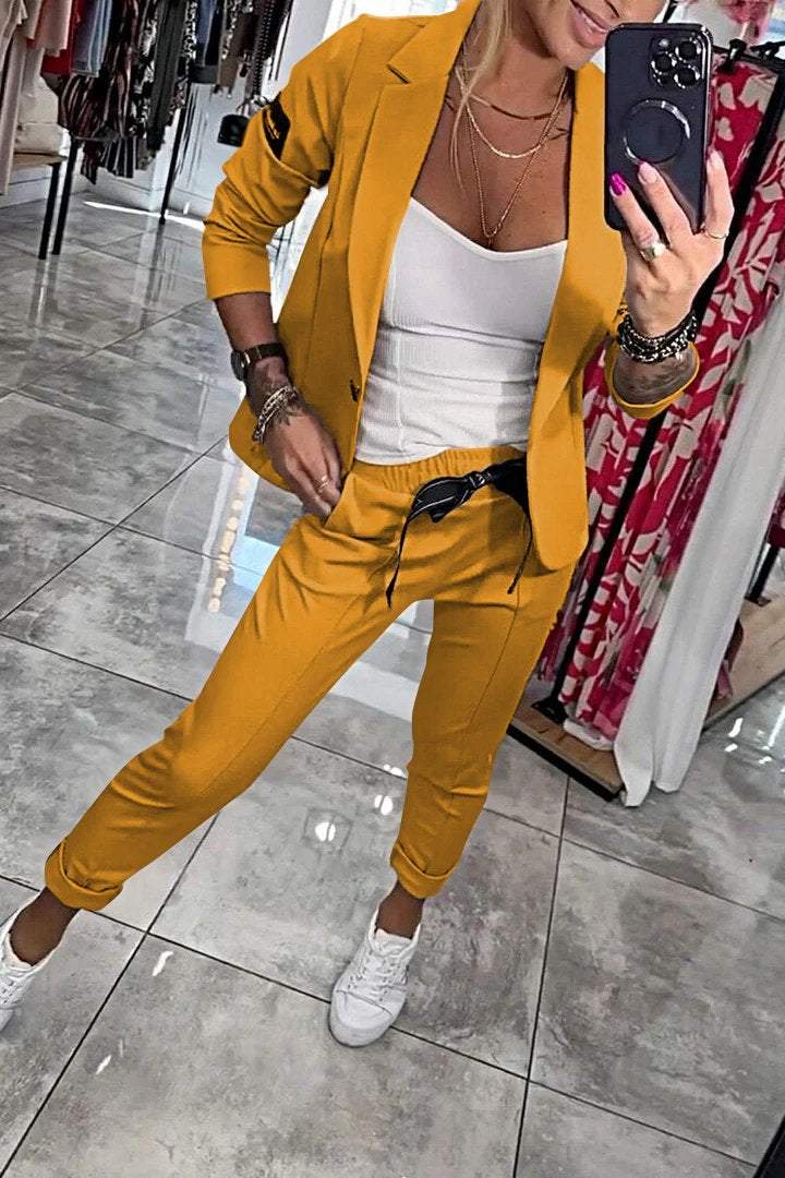 Valenzora | Two-piece set: top jacket & elasticated trousers