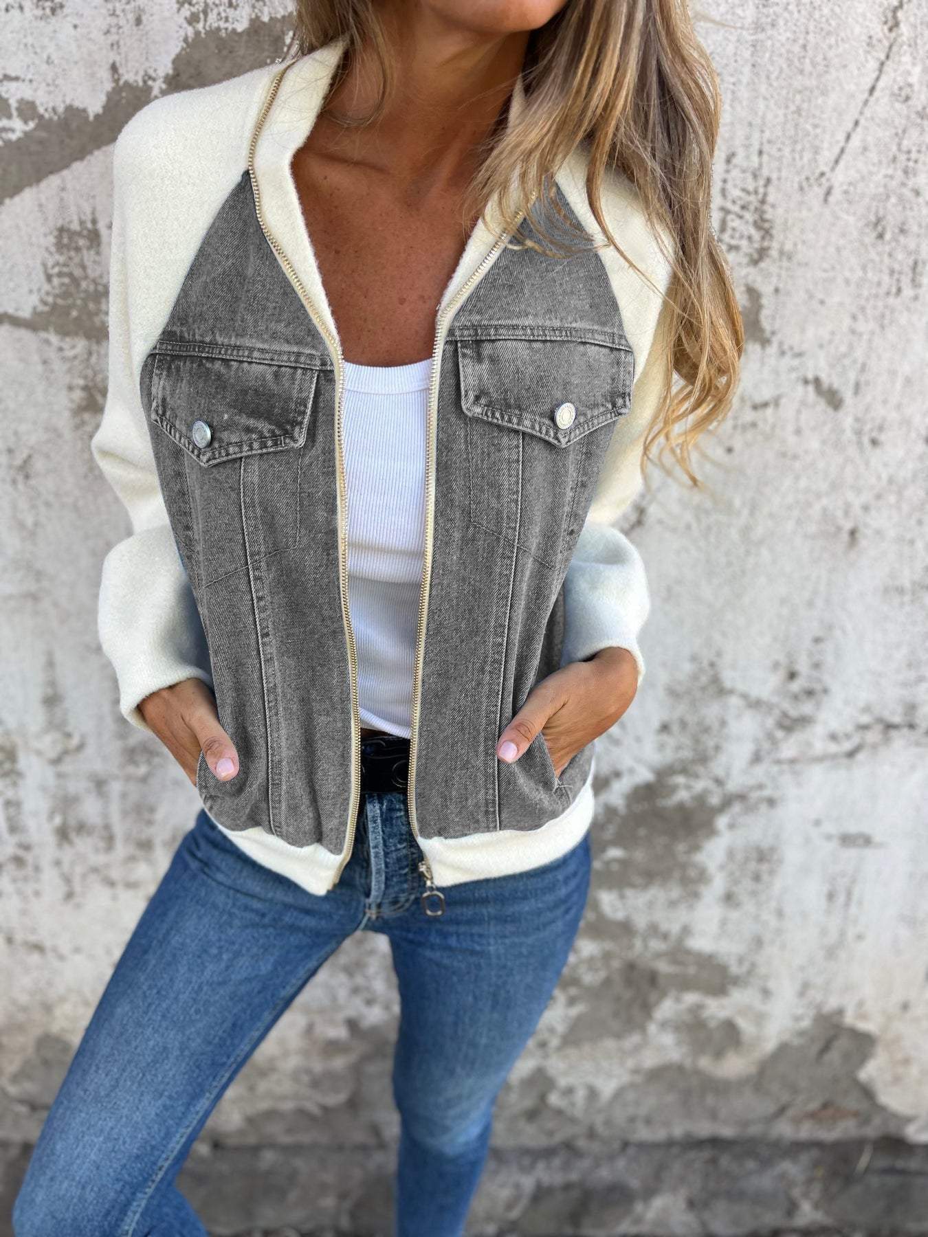 Valenzora – Moderne trendige Jeansjacke