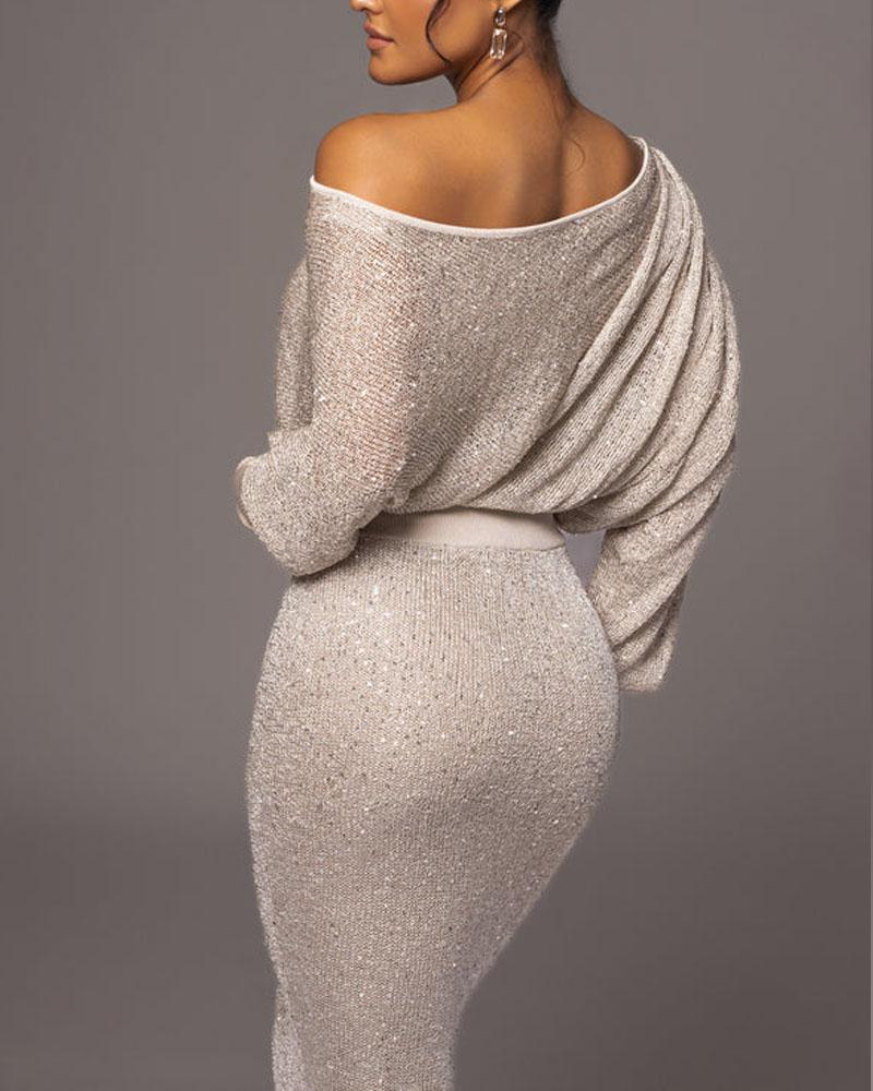 Star Shoulder Gala Dress