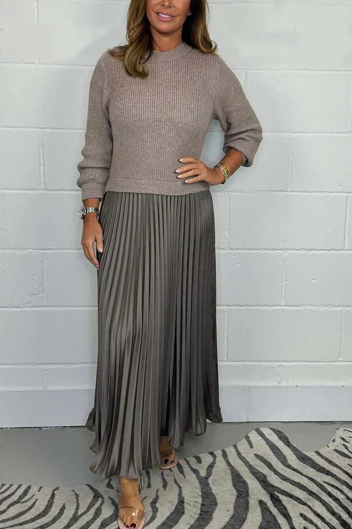 Valenzora | Elegant 2-in-1 dress-sweater