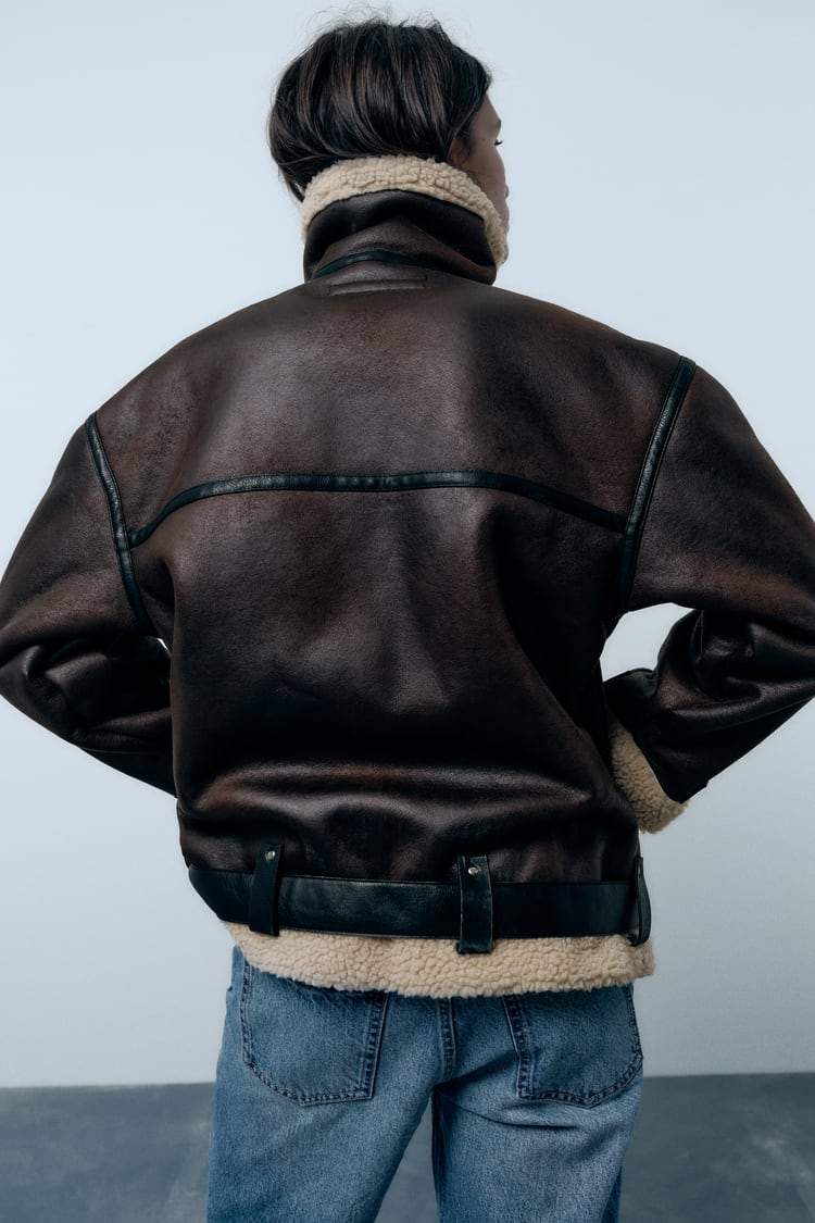 Valenzora | Jacket with faux leather lapels