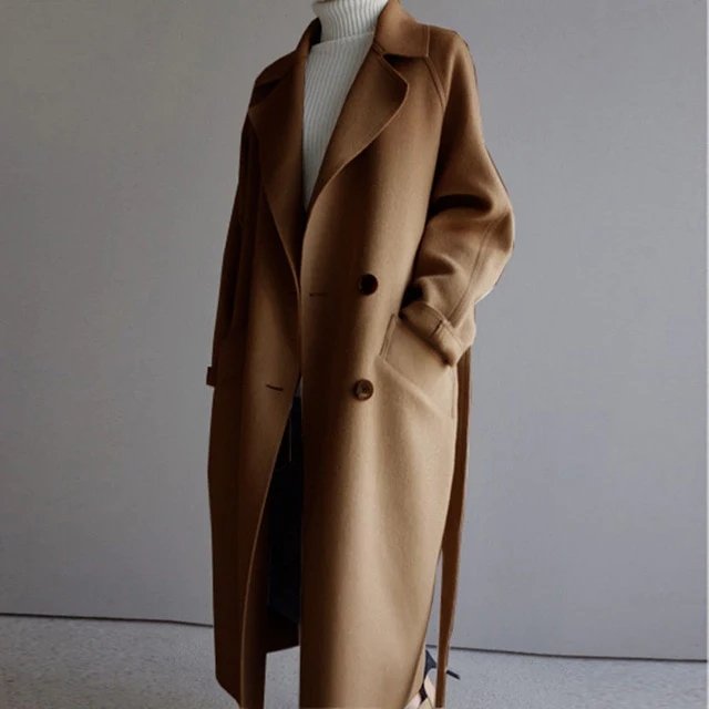 Valenzora | Long Trench Coat Jas Cashmere Women's